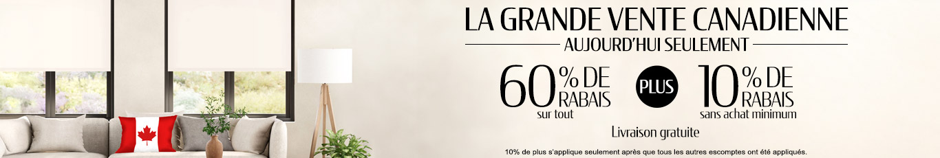 60% de rabais sur tout + 10% supplémentaire sur les stores les plus populaires