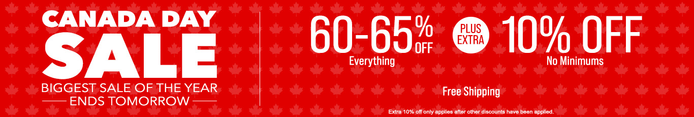 60-65% off everything + extra 10% off