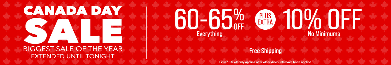 60-65% off everything + extra 10% off