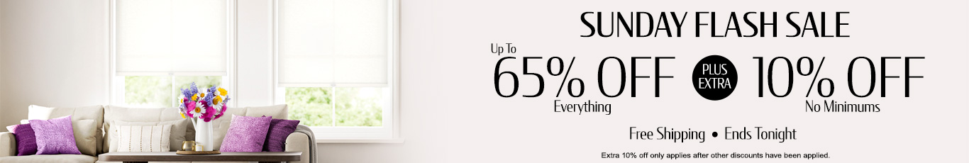 Up to 65% off everything + 10% off 