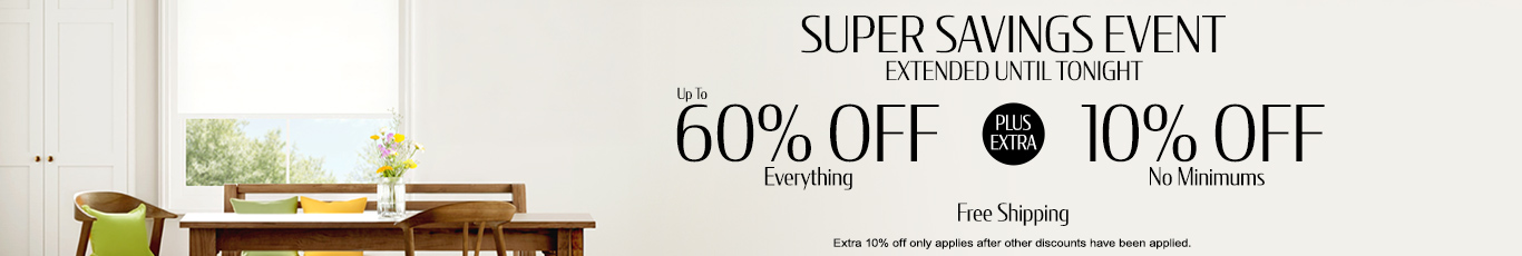 Save up to 60% + extra 10% off everything