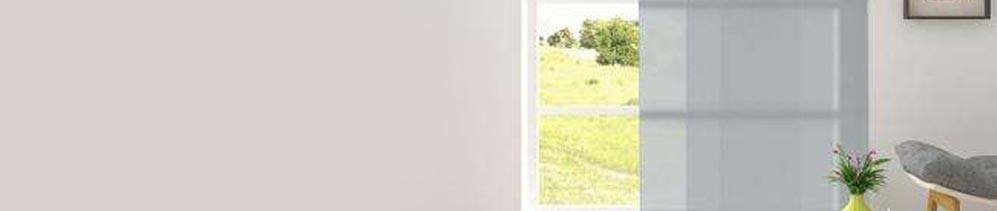 Panel Track Blinds are a contemporary solution for sliding glass doors and larger windows.